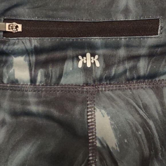 Kyodan pull on size L teal abstract jogger back zip‎ pocket front slip in pocket - Picture 5 of 10